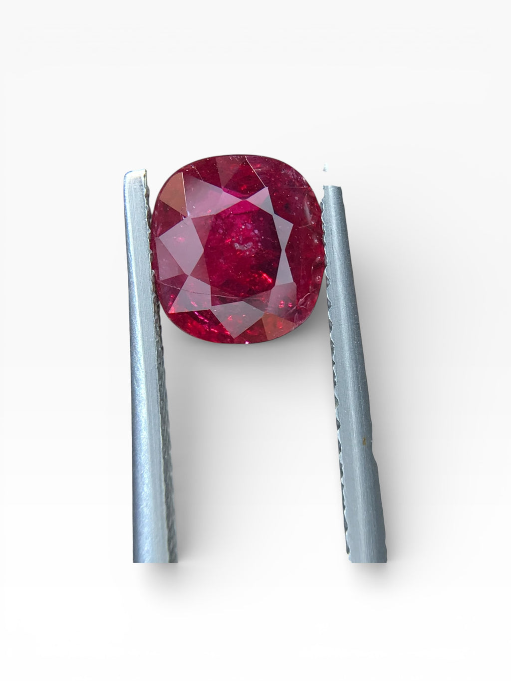 2.03 ct Natural Unheated Ruby - Oval Cut Intense Red Loose Gemstone