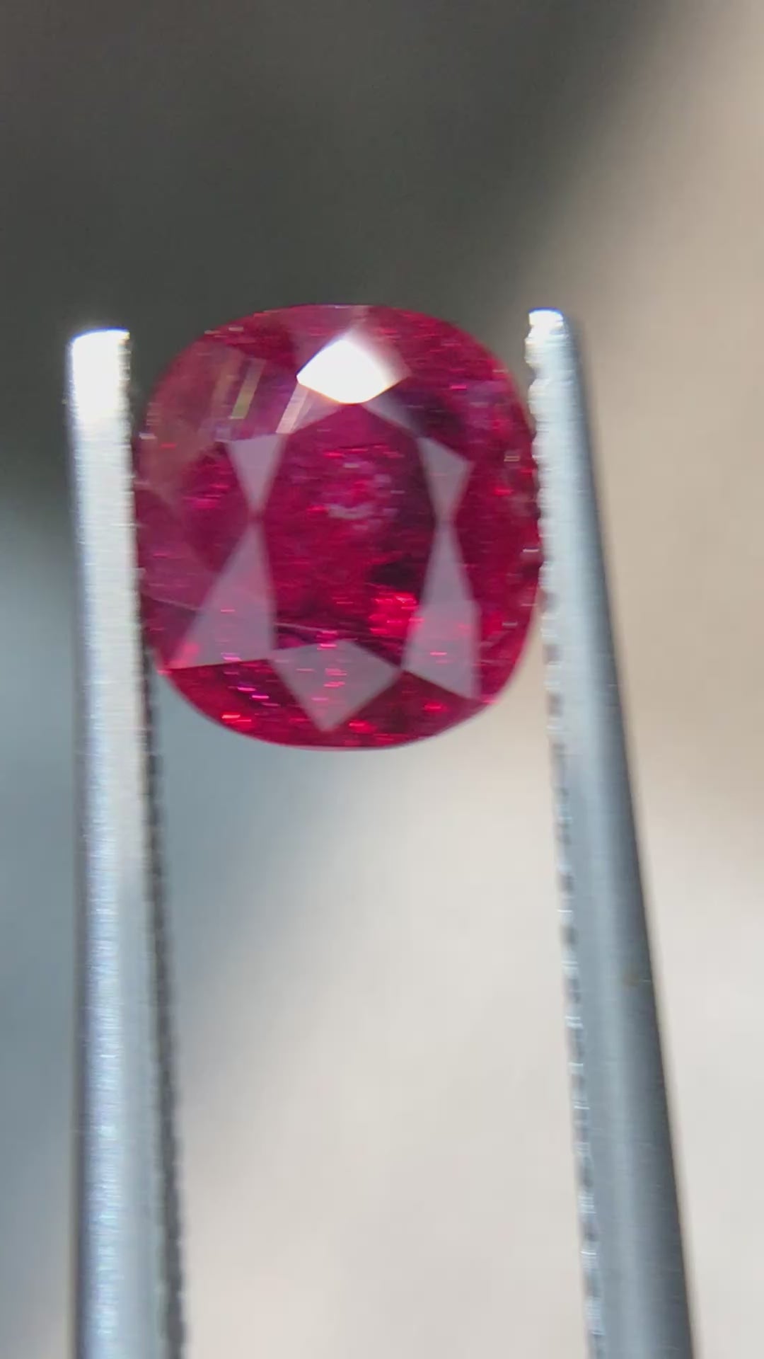 2.03 ct Natural Unheated Ruby - Oval Cut Intense Red Loose Gemstone