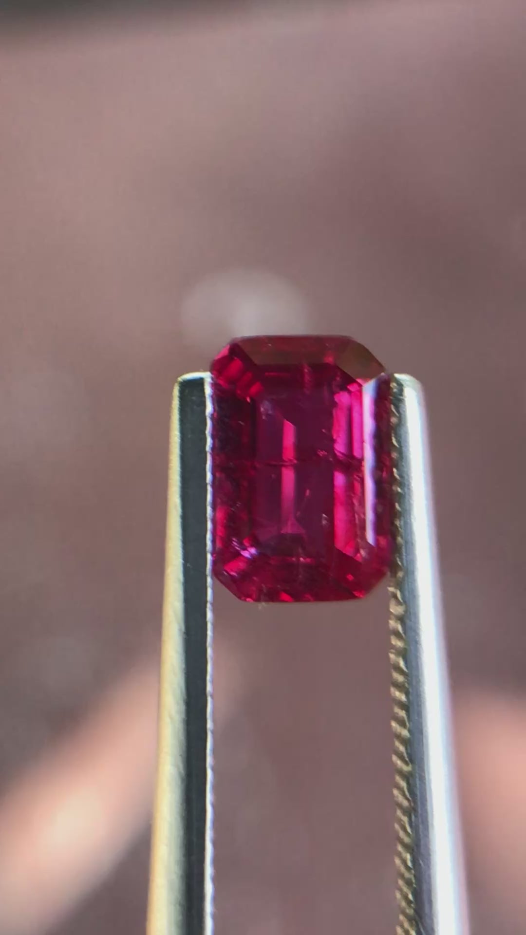 1.00 ct Natural Unheated Pigeon Blood Ruby - Emerald Cut Vivid Red Loose Gemstone, CGRL Certified, Mozambique