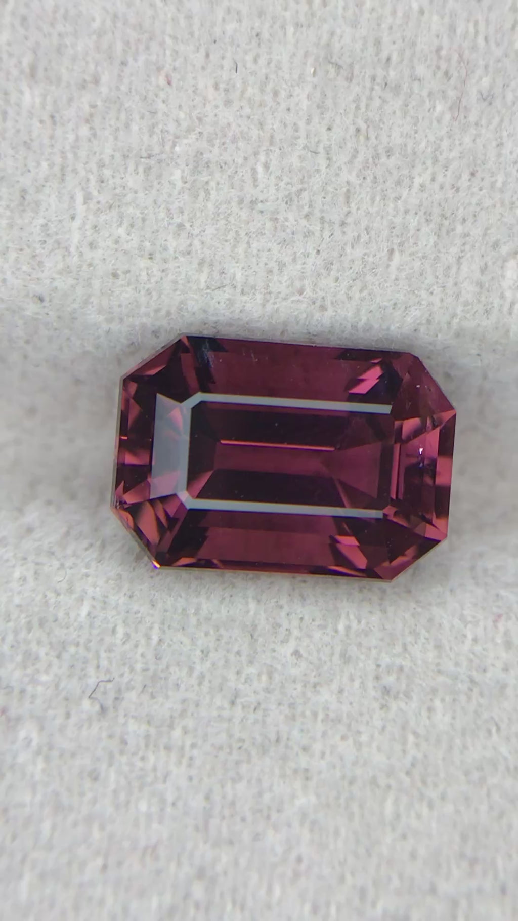3.6 ct Natural Pink Tourmaline - Emerald Cut Vivid Pink Loose Gemstone