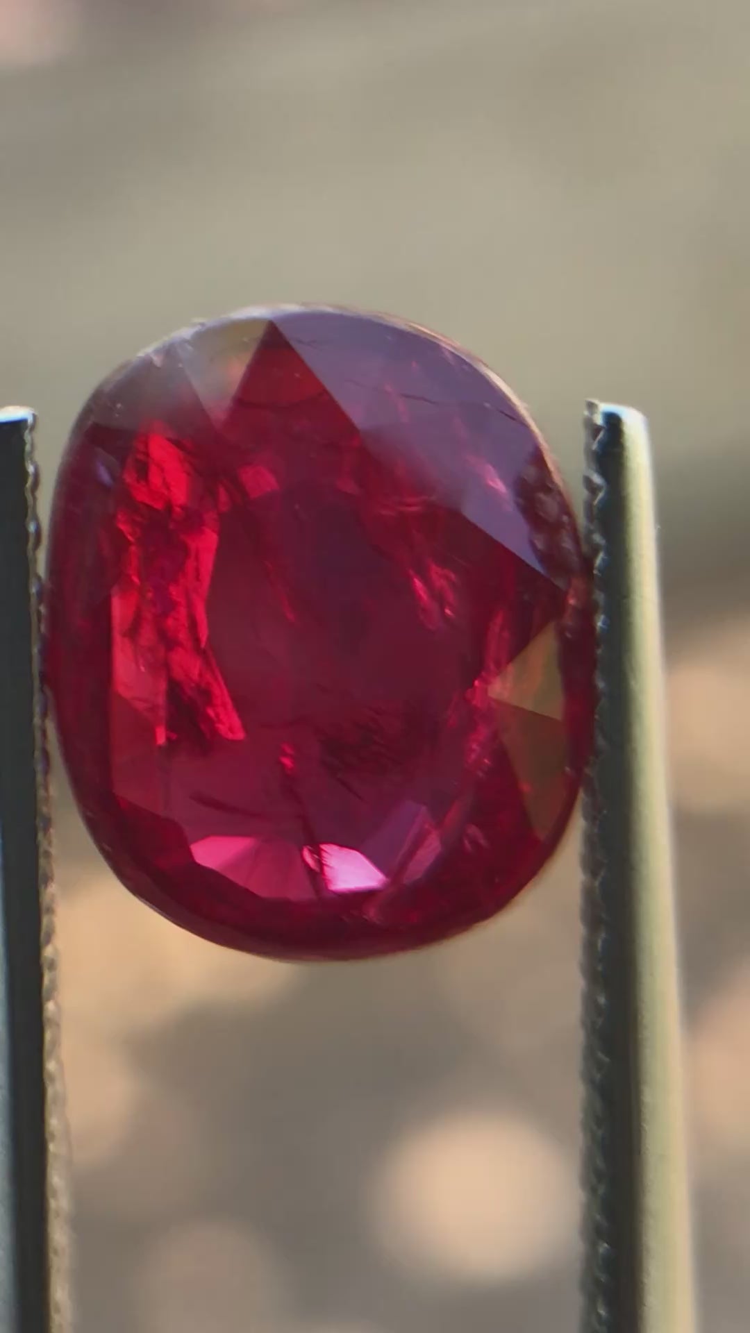 3.02 ct Natural Unheated Ruby - Oval Cut Red Loose Gemstone