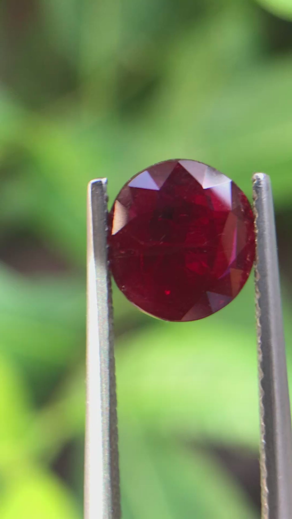 2.04 ct Natural Unheated Ruby - Round Cut Vivid Red Loose Gemstone