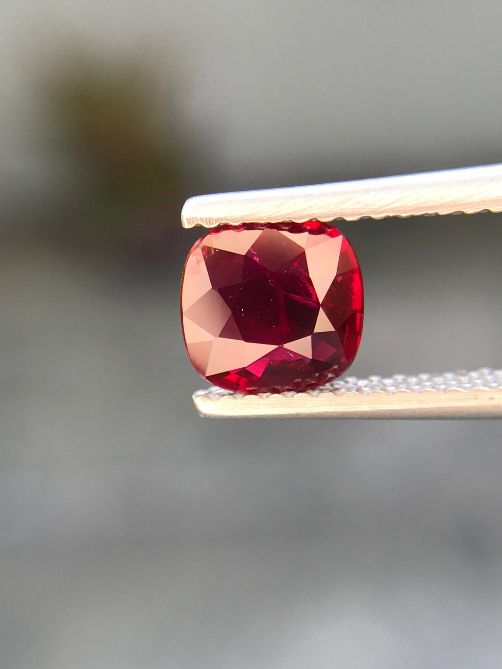 Shiza Gems 1.06 ct cushion cut vivid red unheated natural ruby gemstone