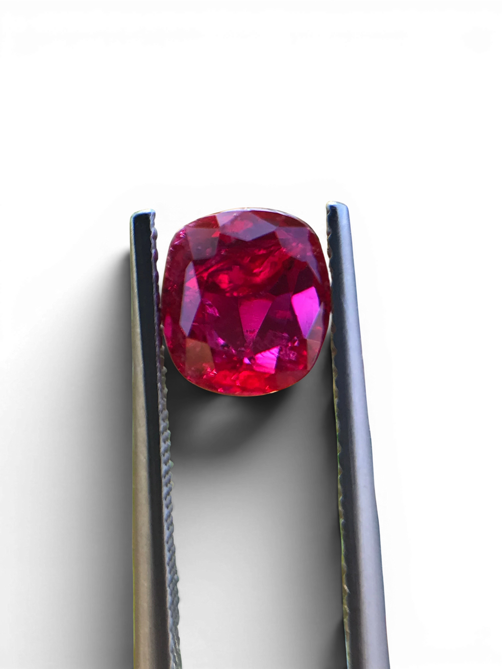 Shiza Gems 2.03 ct cushion cut vivid red unheated natural ruby gemstone