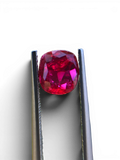 Shiza Gems 2.03 ct cushion cut vivid red unheated natural ruby gemstone