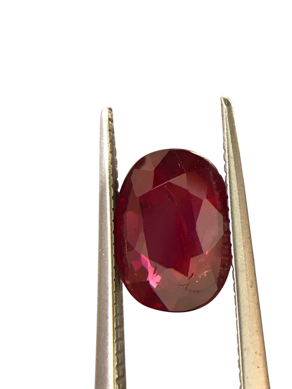Shiza Gems 2.05 ct oval cut natural unheated Pigeon Blood ruby, vivid red color, AIGS certified loose gemstone.