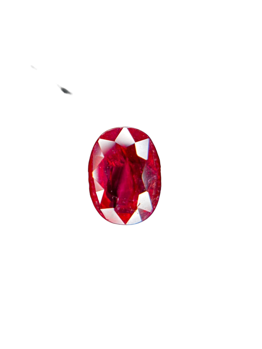 Shiza Gems 2.05 ct oval-cut natural unheated Pigeon Blood ruby, vivid red color, AIGS certified loose gemstone.