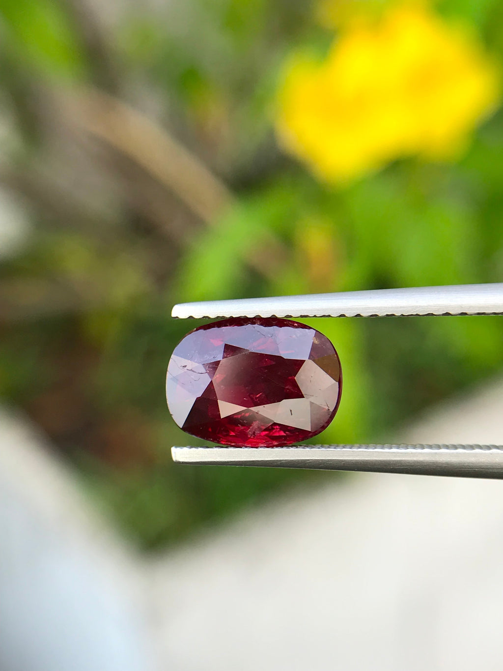 Shiza Gems 3.06 ct oval cut vivid red unheated natural ruby gemstone