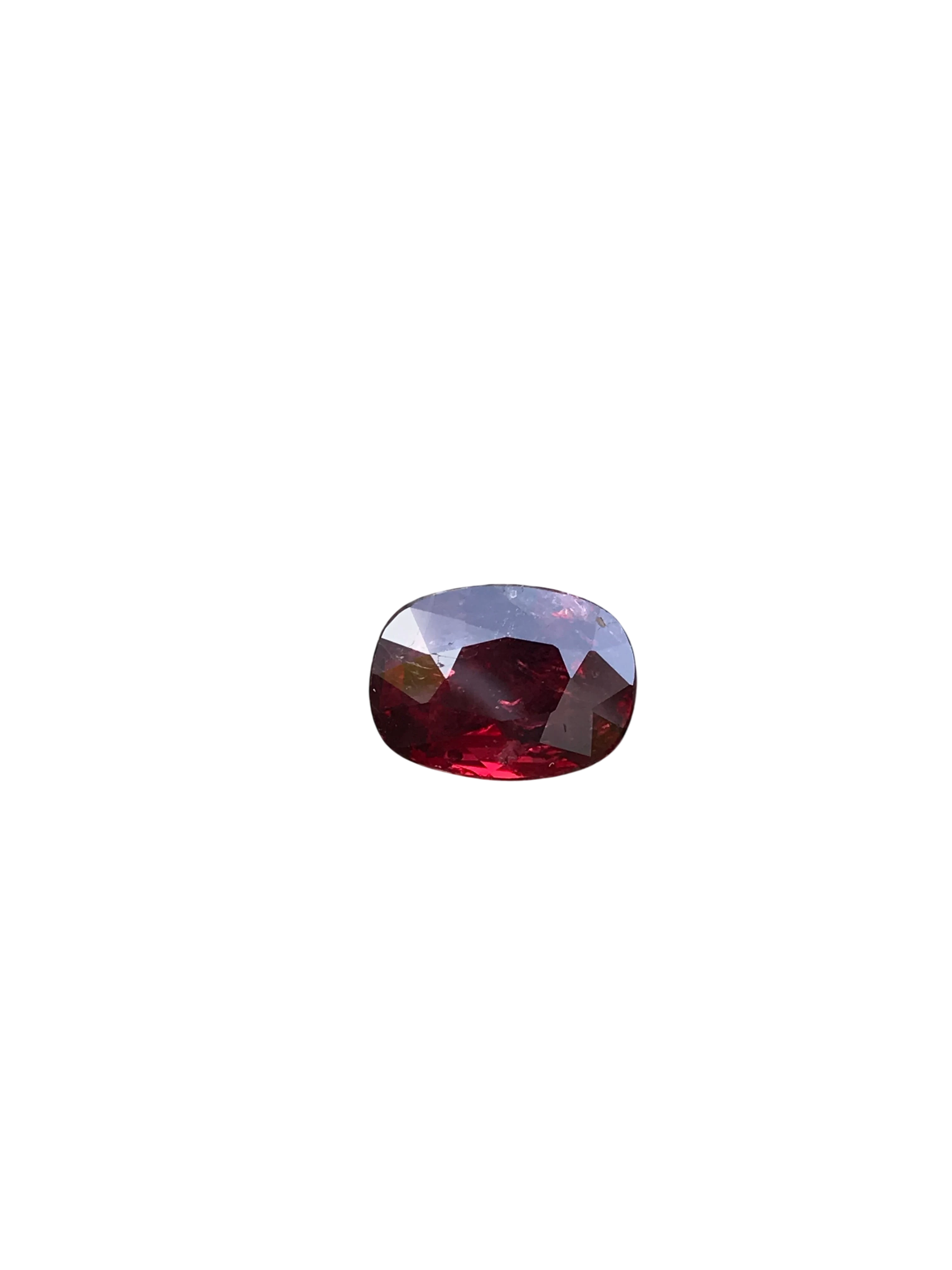 Shiza Gems 3.06 ct oval cut vivid red unheated natural ruby gemstone